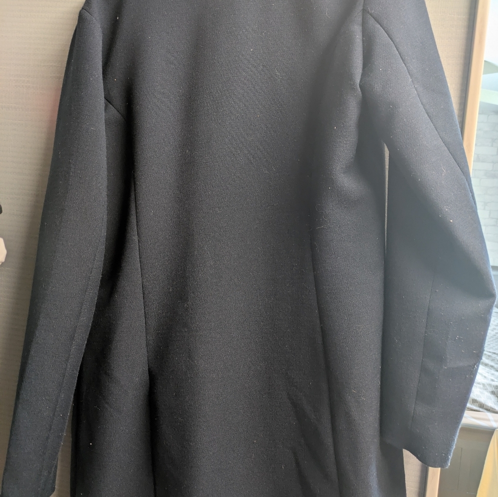 Versatile Navy Bleu Blazer Like Jacket - Picture 3 of 4